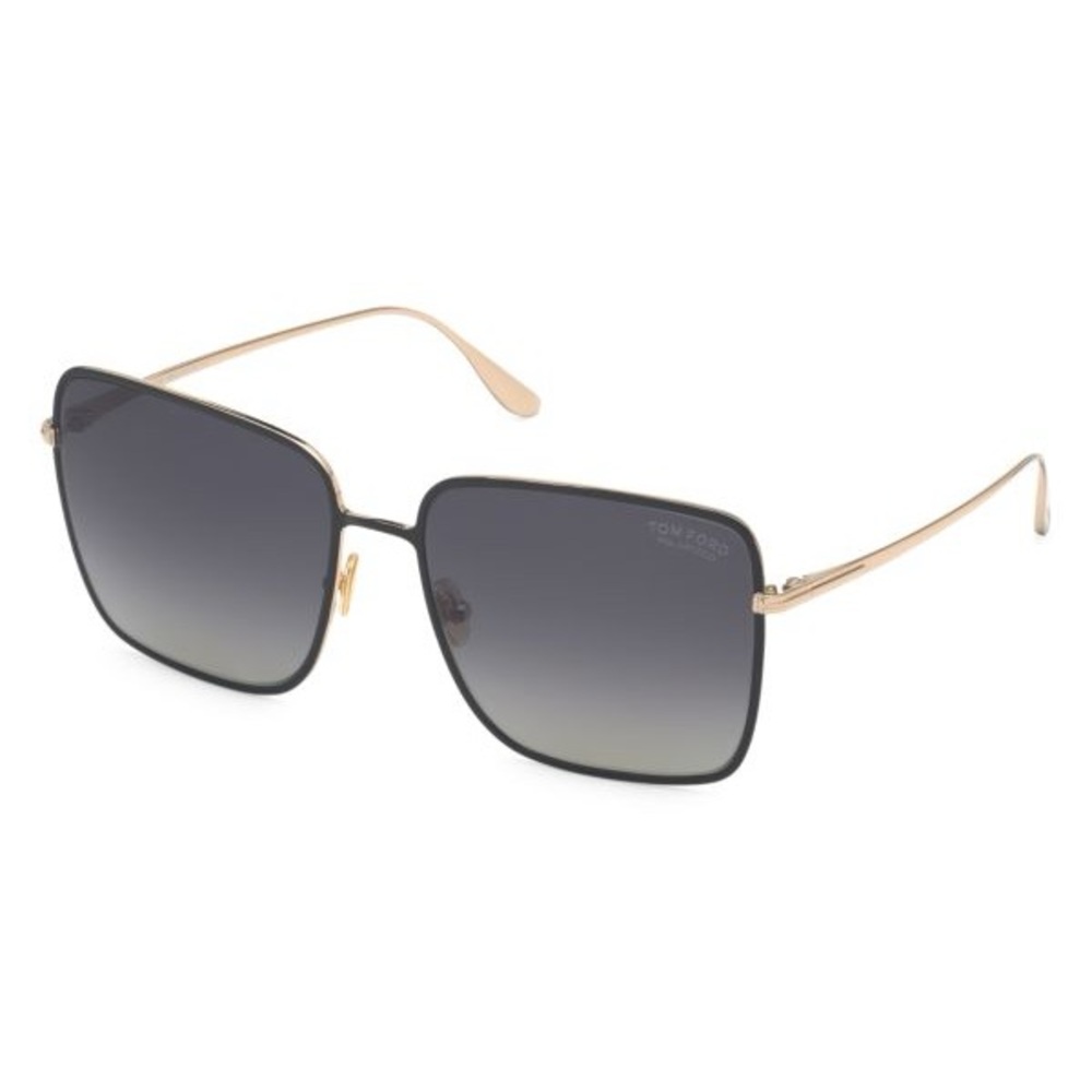 NEW, NEVER WORN Tom Ford Women's Square Sunglasses in Black and Gold